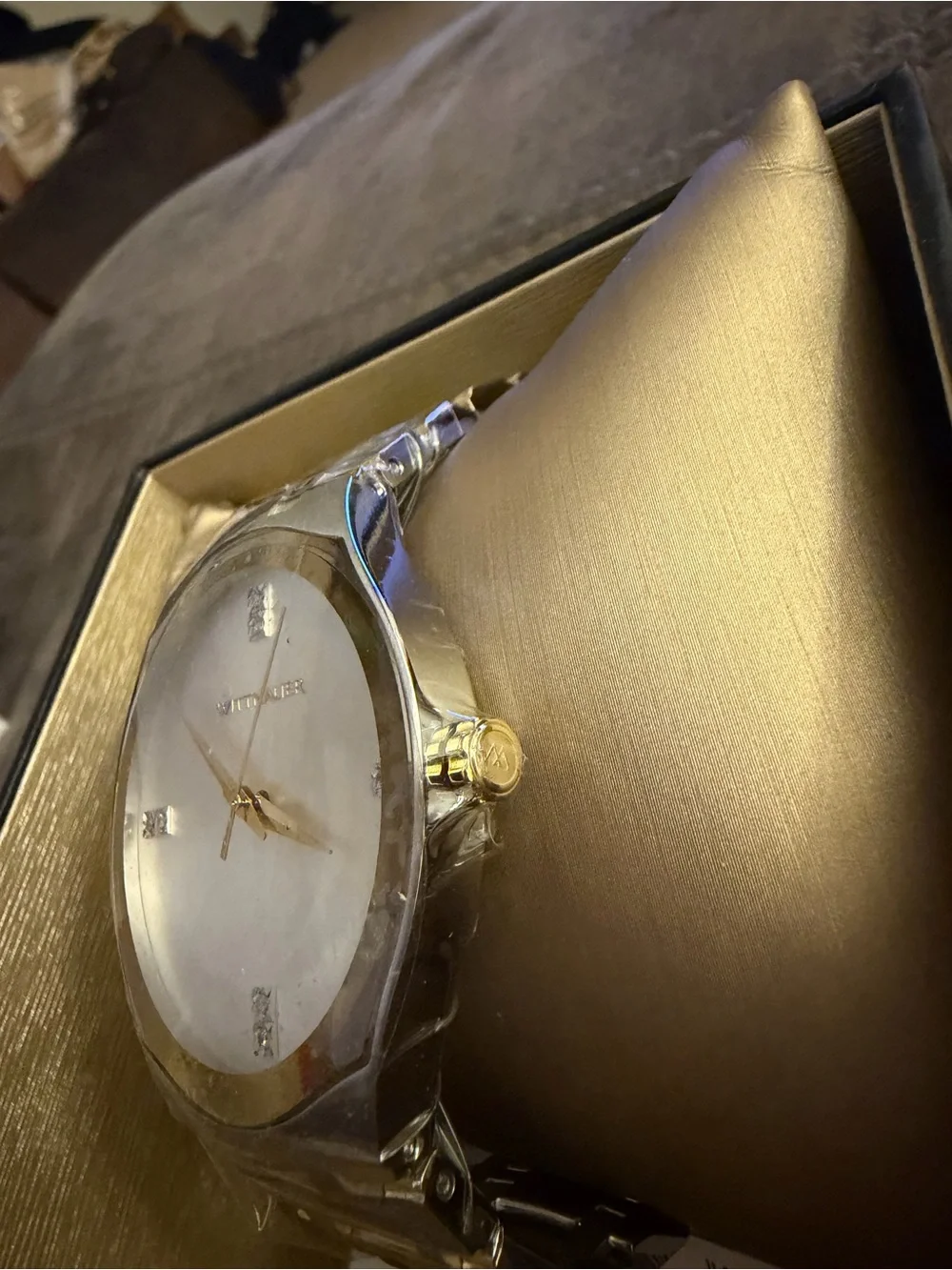WN3086 Men’s Two-Tone Silver & Gold Quartz Watch